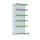 Gondola Parede 202 Fit Farmacia Ate 2 Metros Branco Pe Verde