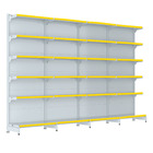 Gondola Parede 202 Fit Farmacia Ate 4 Metros Branco Pe Amarelo