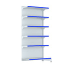 Gondola Parede 202 Fit Farmacia Ate 4 Metros Branco Pe Azul