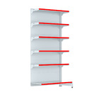 Gondola Parede 202 Fit Farmacia Ate 4 Metros Branco Pe Vermel