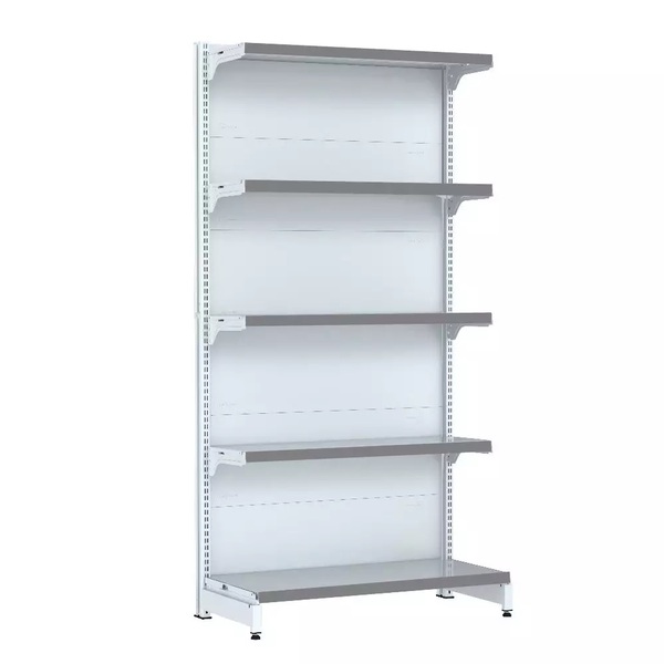 Gondola Parede 202 Fit Inicial Branco 5 Bandeja Pe Cinza