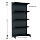 Gondola Parede 202 Fit Inicial Preto 5 Bandeja Pe Preto