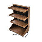 Gondola Ponta 120 Madeirado 04 Bandejas