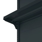 Gondola Ponta 137 Fit Preto 4 Bandeja Pe Preto