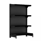 Gondola Ponta 137 Fit Preto 4 Bandeja Pe Preto