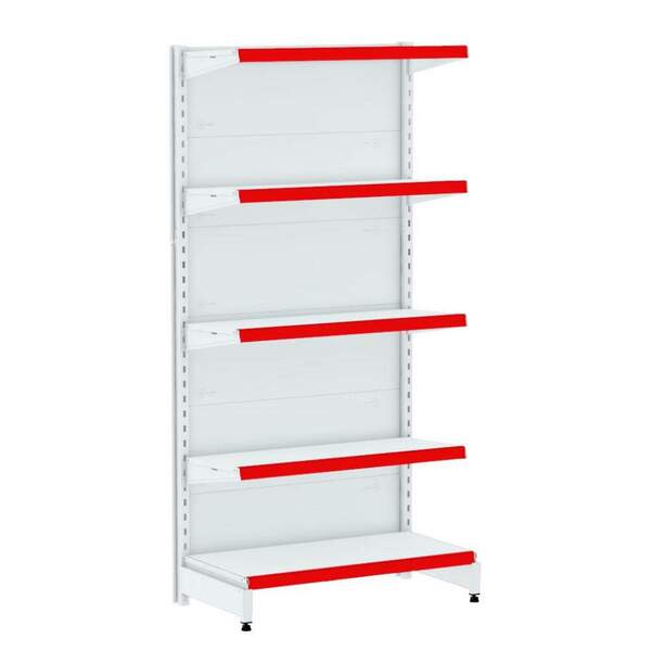 Gondola Ponta 170 Amapa Flex Branco 5 Bandejas Pe Vm - Amapá