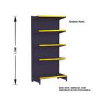 Gondola Ponta 170 Amapa Flex Preto 5 Bandejas Pe Am - Amapá