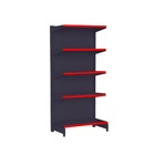 Gondola Ponta 170 Amapa Flex Preto 5 Bandejas Pe Vm - Amapá