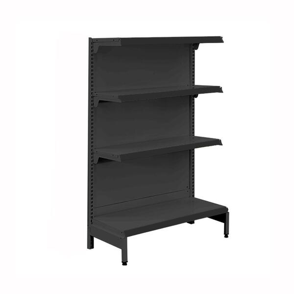 Gôndola Prateleira Preta 4 Níveis 40x30 New Plus 1,40 Ponta P