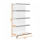 Gôndola Prateleira Supermercado 5 Níveis 40x30 New Plus 1,70m