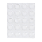 Gota de Silicone Anti-Impacto Adesivo Redondo Incolor 10mm 20 unidades