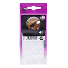 Gota de Silicone Anti-Impacto Adesivo Redondo Incolor 10mm 20 unidades