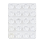 Gota de Silicone Anti-Impacto Adesivo Redondo Incolor 13mm 20 unidades