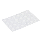 Gota de Silicone Anti-Impacto Adesivo Redondo Incolor 8mm 24 unidades