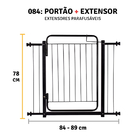 Grade 84/89 Cm - Preto