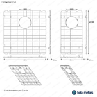 Grade Aramada Inox para Cuba Dupla 41x42 e 21x42 cm (Dourada