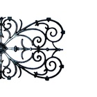 Grade De Ferro Fundido Ramada Grande Sacada Varanda 74x37cm