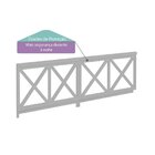 Grade De Proteção Dupla 100cm Casatema Madeiraoriginals Cinza