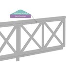 Grade De Proteção Dupla 100cm Casatema Madeiraoriginals Cinza