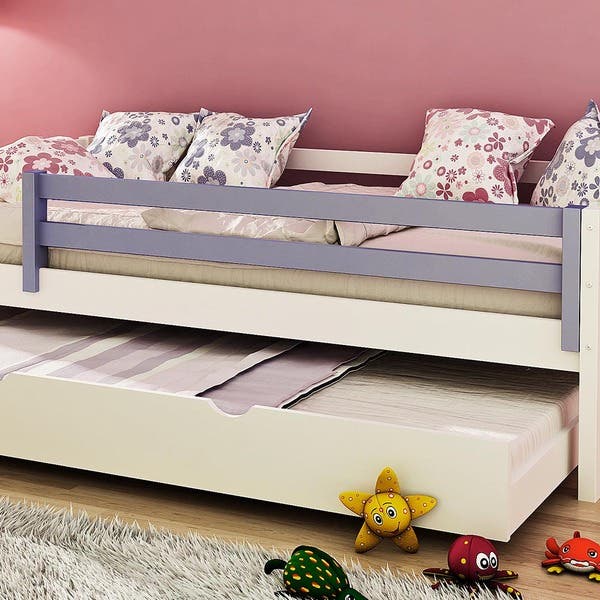 Grade De Proteção Para Cama Infantil Madeira Maciça - Laca Lilás ...