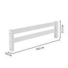 Grade De Proteção V Em Madeira Maciça Branco Casatema