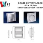 Grade De Superfície 14,5x14,5 C/encaixe 100mm