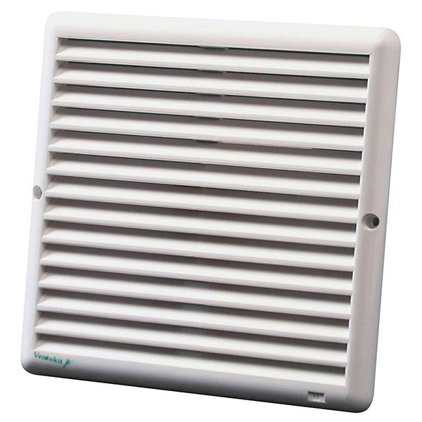 Grade de Ventilação 19x19cm Quadrado Branco Westaflex
