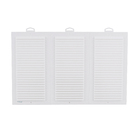 Grade de Ventilação 54x34cm Retangular Branco Westaflex