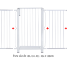 Grade E Portão Para Cachorro Bebê Pet  Vãos De 131cm A 135cm