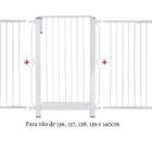 Grade E Portão Para Cachorro Bebê Pet  Vãos De 136cm A 140cm