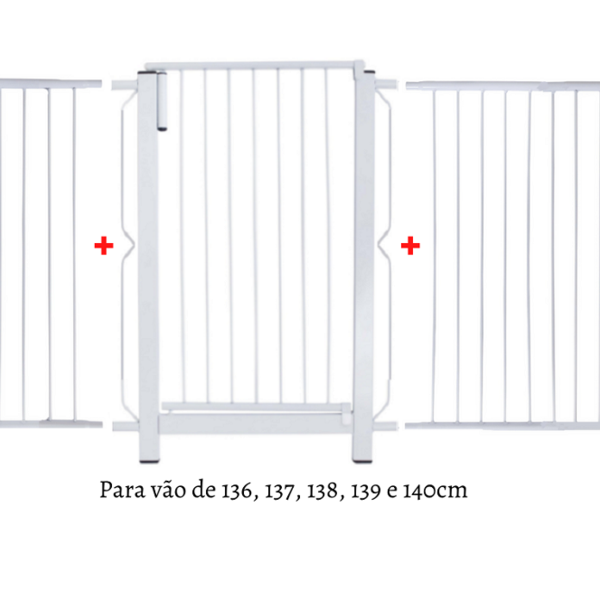 Grade E Portão Para Cachorro Bebê Pet  Vãos De 136cm A 140cm