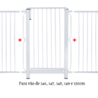 Grade E Portão Para Cachorro Bebê Pet  Vãos De 146cm A 150cm