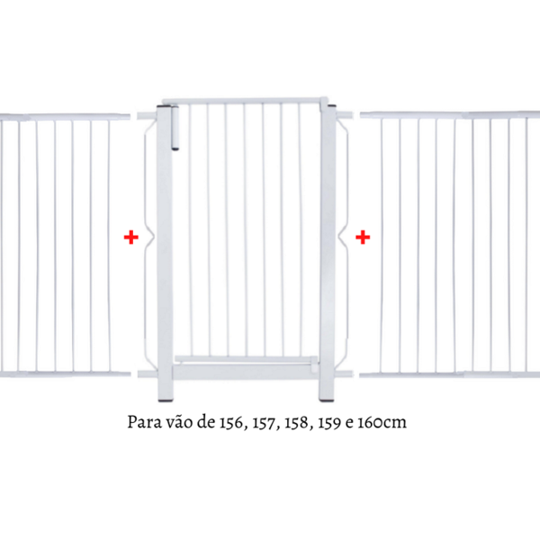 Grade E Portão Para Cachorro Bebê Pet  Vãos De 156cm A 160cm