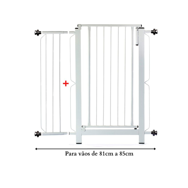Grade E Portão Para Cachorro Bebê Pet  Vãos De 81cm A 85cm