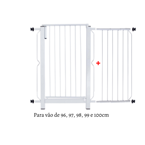 Grade E Portão Para Cachorro Bebê Pet  Vãos De 96cm A 100cm