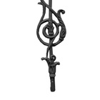 Grade Em Ferro Fundido Clave De Sol Sacada Varanda 18x81cm