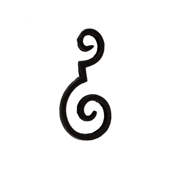 Grade Ferro Fundido Arabesco Portão Varanda Sacada 12x24cm