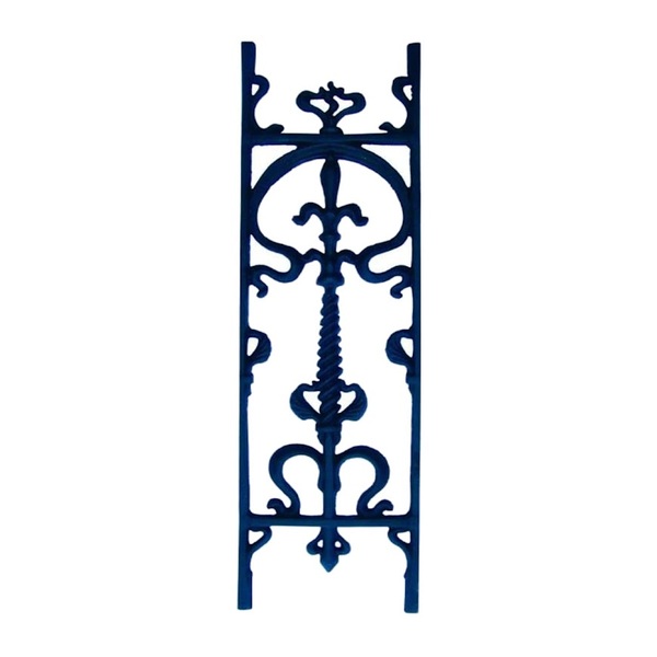 Grade Ferro Fundido Bombê Reta Sacada Varanda Escada 80x24cm