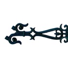 Grade Ferro Fundido Flor De Liz Inclinada Varanda 86x15cm