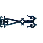 Grade Ferro Fundido Flor De Liz Reta Varanda Sacada 80x14cm