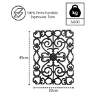 Grade Ferro Fundido Ramadinha Sacada Varanda Escada 45x33cm