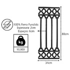 Grade Ferro Fundido Romana Sacada Varanda Escada 80x34cm