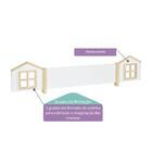 Grade Frontal Infantil Janelinhas Branco/natural Casatema