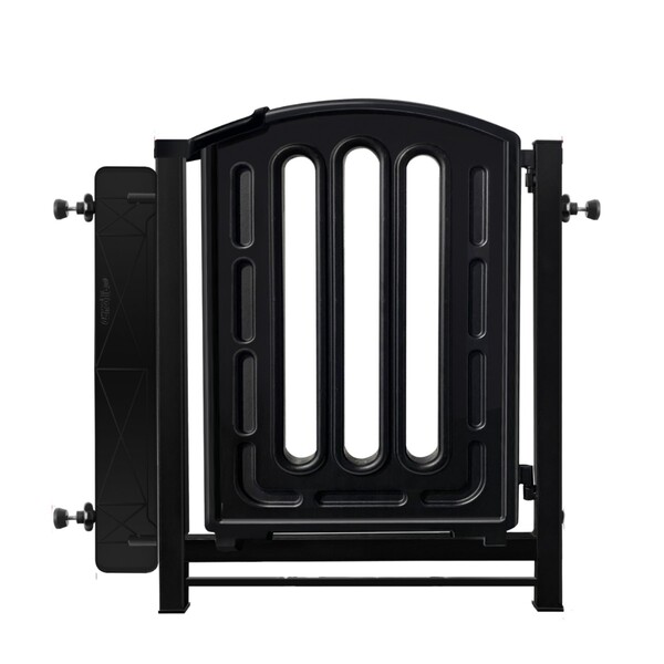 Grade de Proteção para Porta Cancello Polipropileno 82x78cm Preto Mec Pet