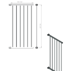 Grade Portão De Proteção Cachorro Criança Pet 129/134 Cm - Pr