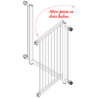 Grade Portão Divisor Ambiente Multigrade 68 A 103 Cm  Branco