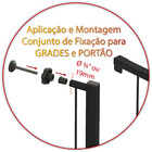 Grade Portão Pet Bebê Divisor Ambiente 68 A 123 Cm Preto
