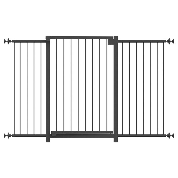 Grade Portão Pet Bebê Divisor Ambiente 68 A 123 Cm Preto