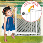 Grade Portão Pet Bebê Divisor Ambiente 68 A 133 Cm Branco