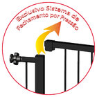 Grade Portão Pet Bebê Divisor Ambiente 68 A 143 Cm Preto
